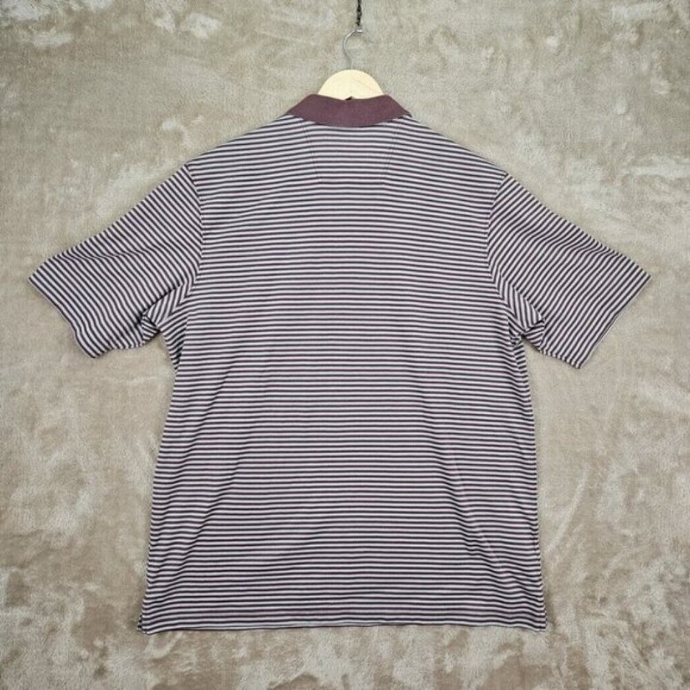 Eddie Bauer Golf Polo Shirt 3 Button Striped Short Sleeve Men's Size XLT Tall - Picture 2 of 10